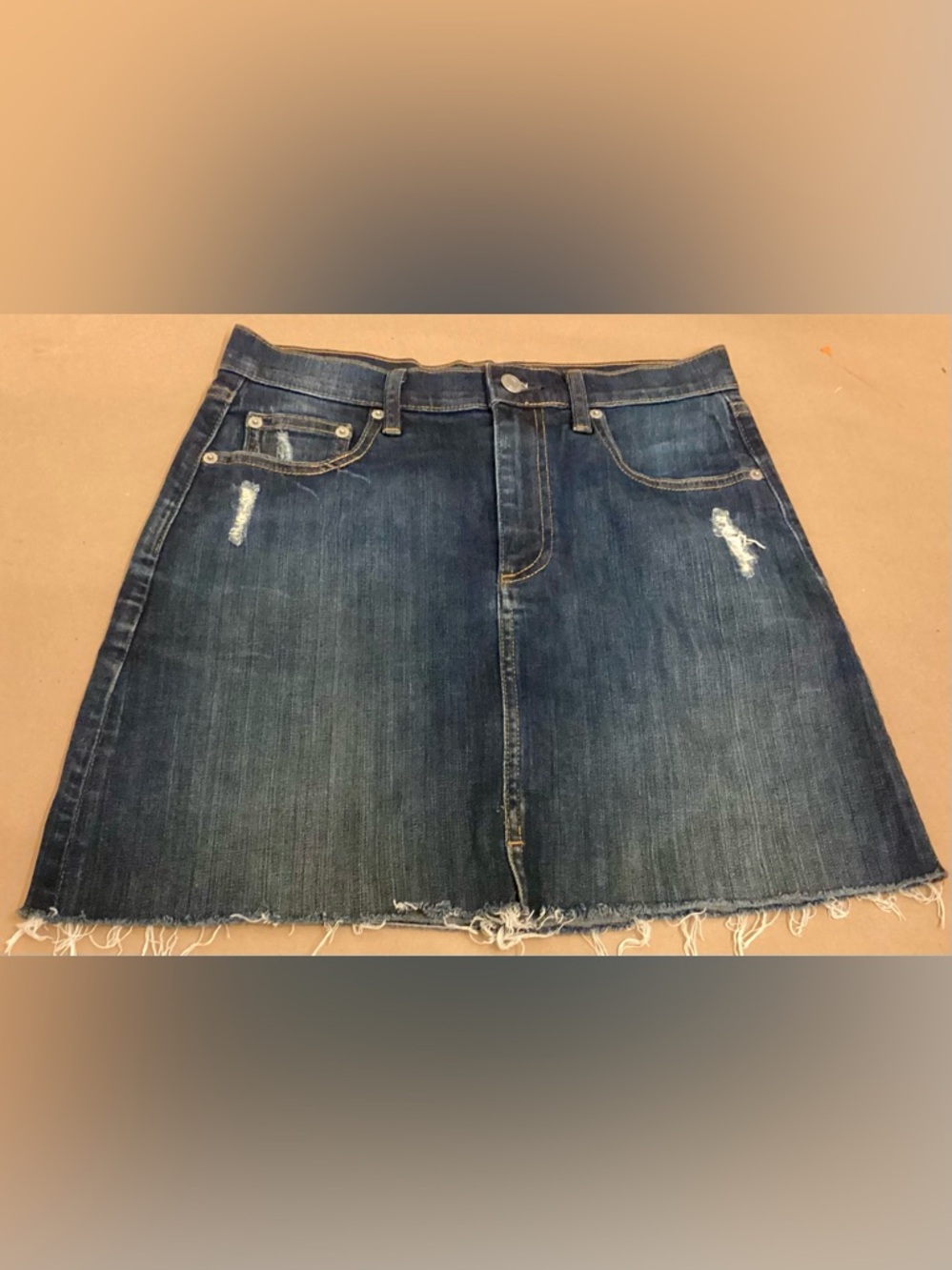 GAP Dark Indigo Denim Straight Skirt